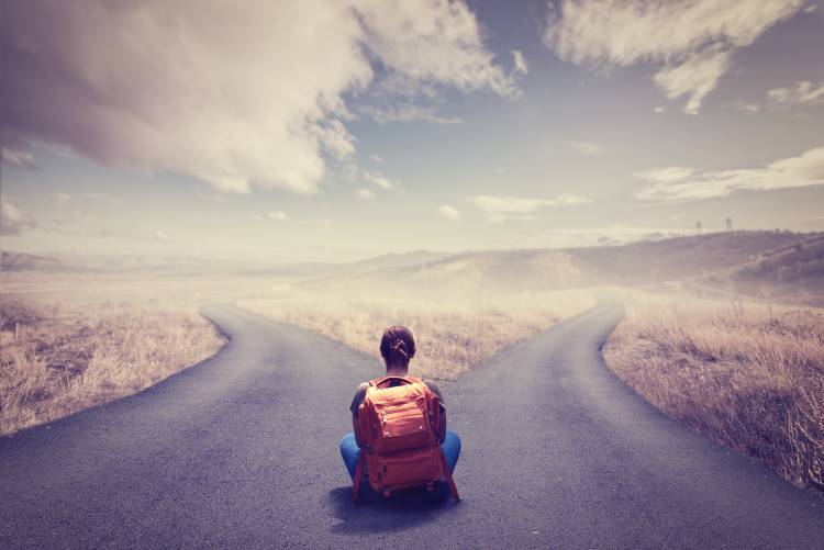 1 choose your own adventure woman girl at crossroads