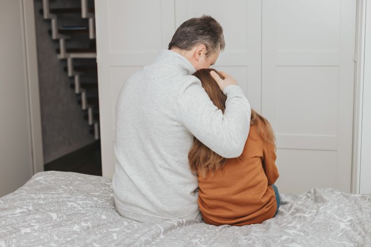 fathering skills hug empathy