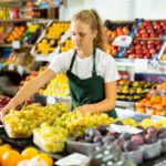 first job teen stock grocery store vegetables fruits
