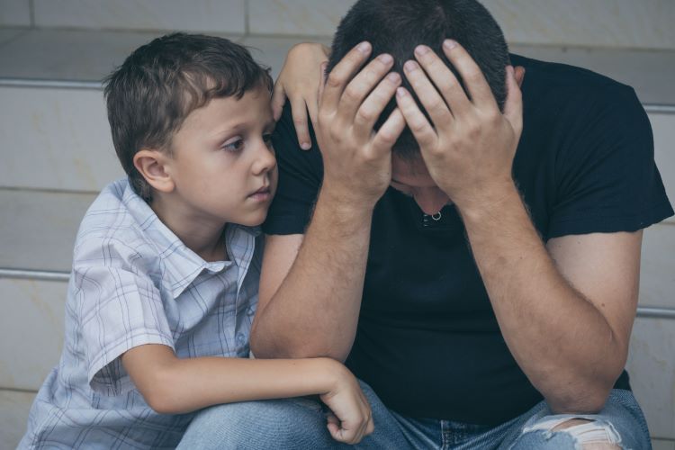 son consoles stressed dad