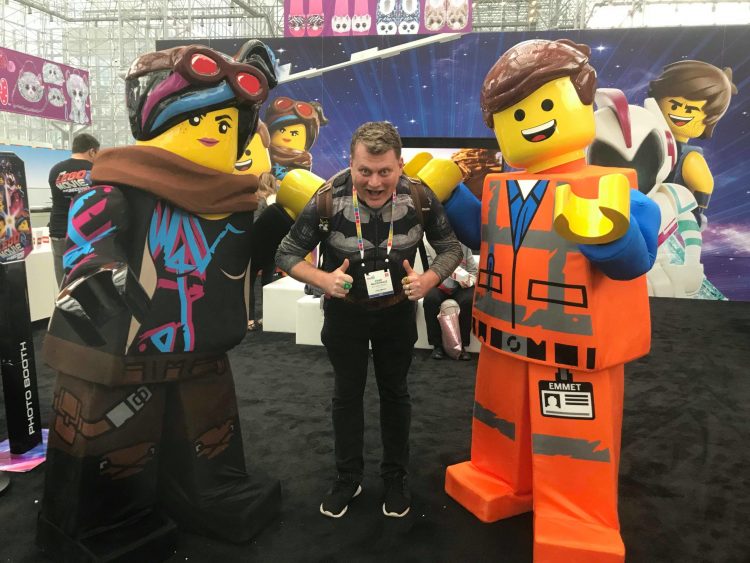 lego characters at ny toy fair