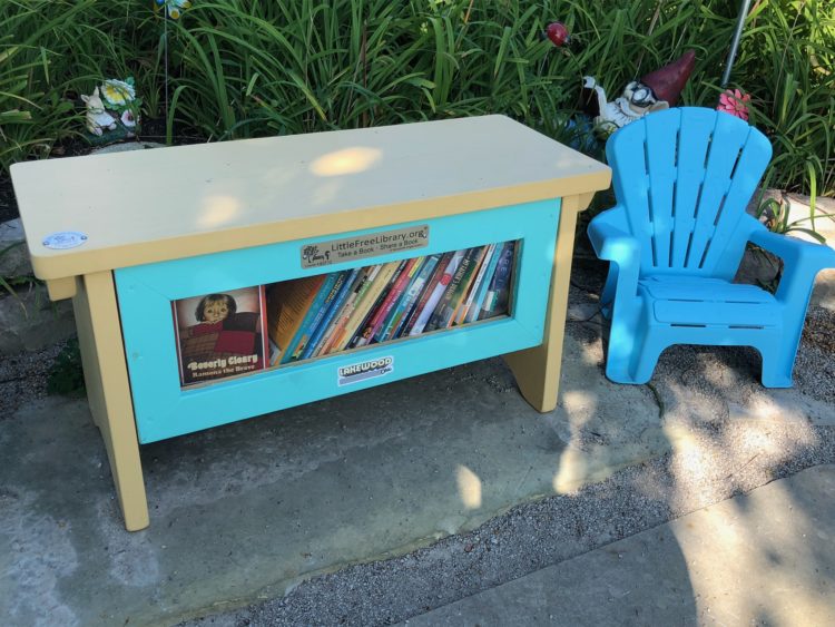 Little Free Library and chair