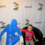 The Art of the Brick: LEGO thinking blue man
