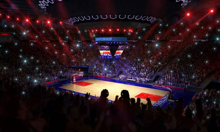 NCAA tournament basketball arena fans 12