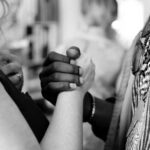 black and white handshake
