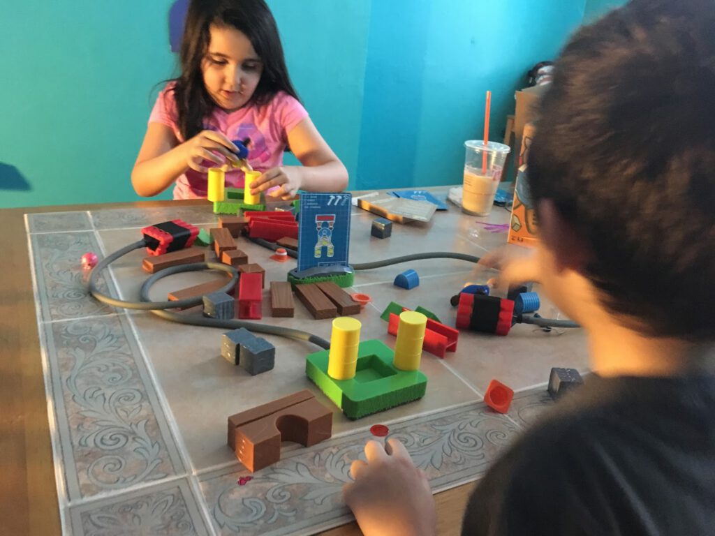 kids play build or boom board game proto toys