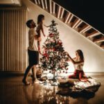 christmas tradition family decorating tree