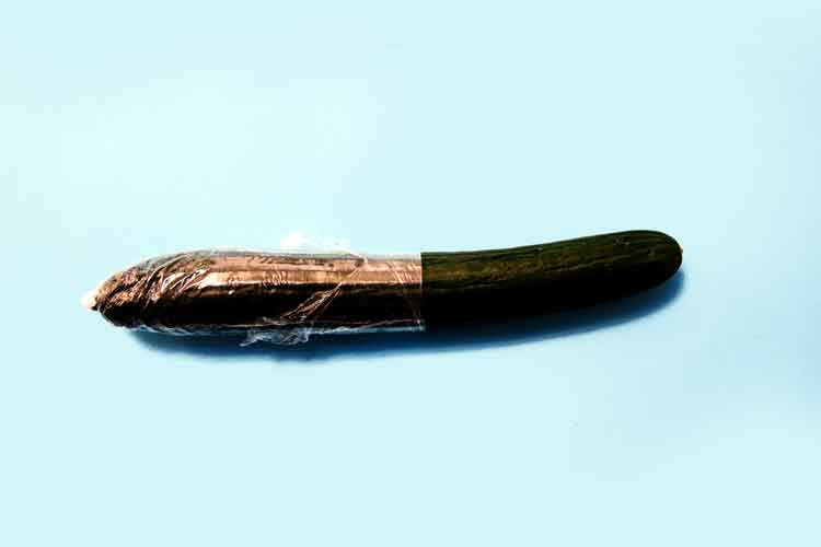 cucumber wrapped phallic the talk about sex