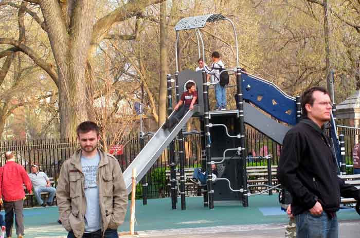 dads babysit playground
