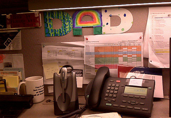 dad sign cubicle
