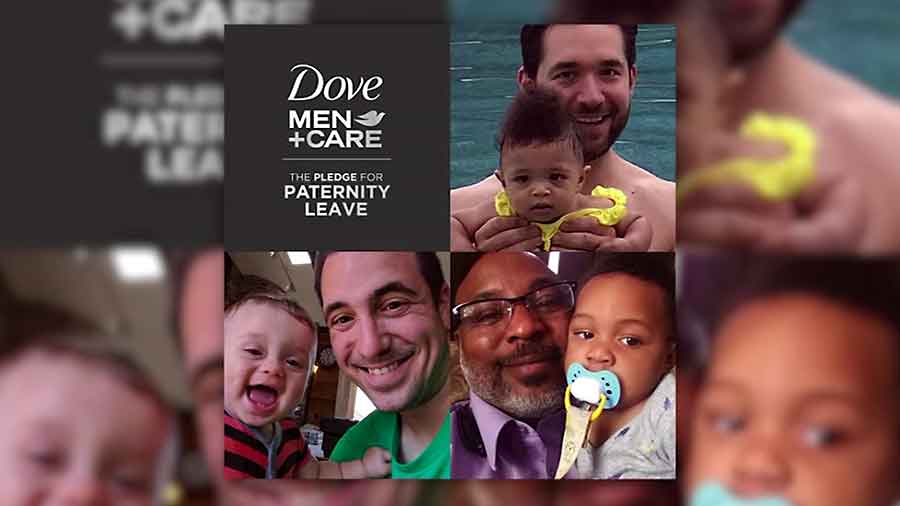 dove men+care paid paternity leave pledge campaign features two City Dads Group members