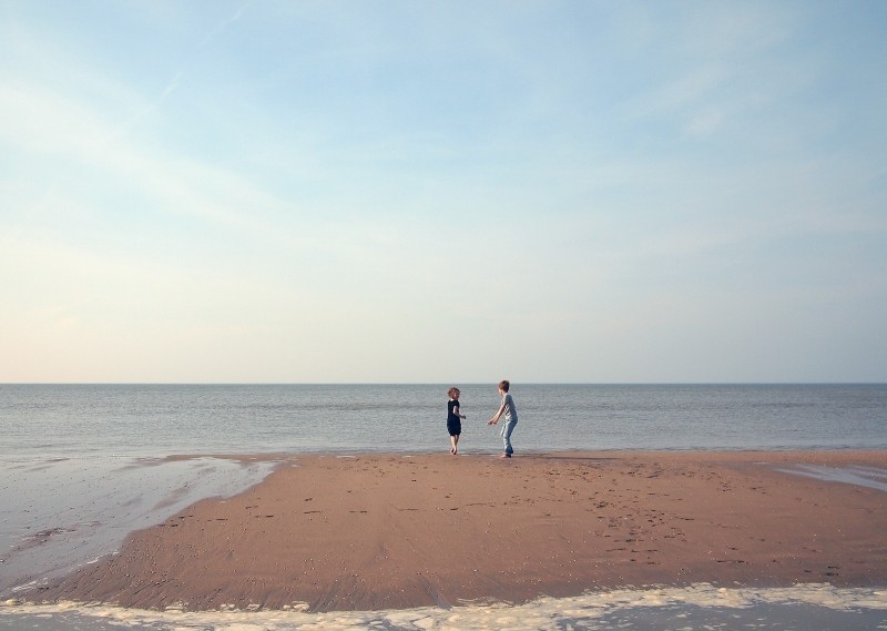 memories of friends playing on beach