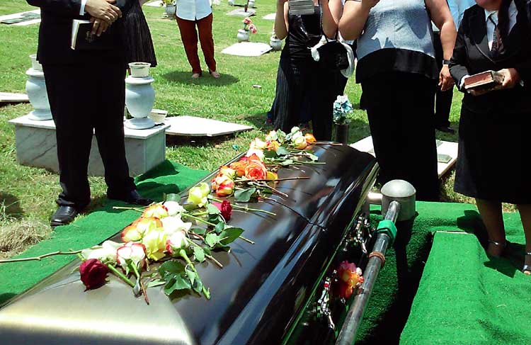 funeral casket eulogy burial