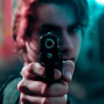 handgun pointed at you