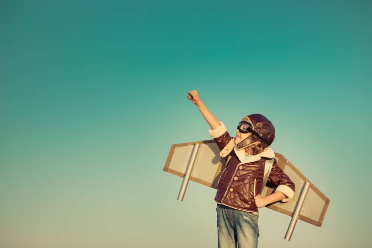 happiness or success child fly 1