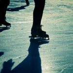 ice skating shadows fun