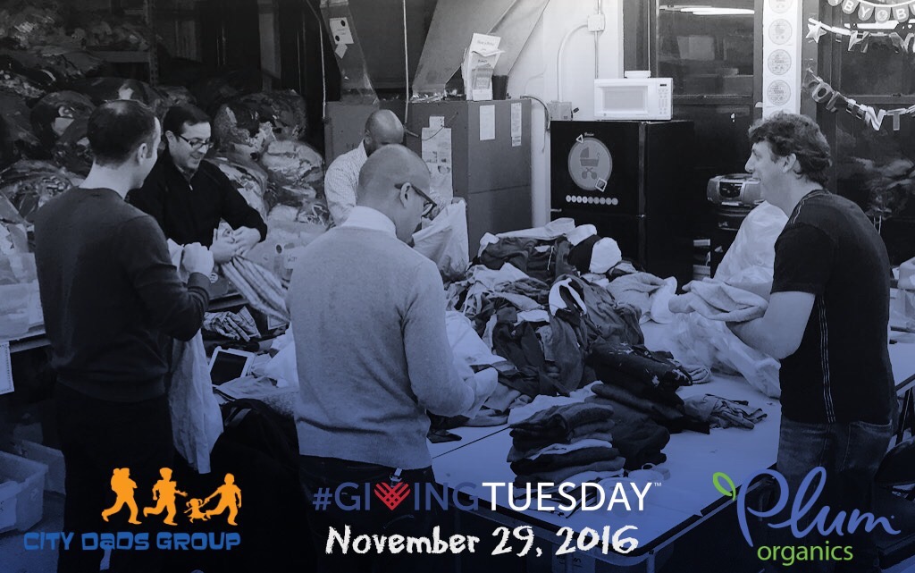 Giving Tuesday with City Dads Group and Plum Organics