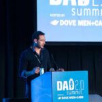 Jason Greene of NYC, who writes the blog One Good Dad, speaks at the Dad 2.0 conference. Dad 2.020 conference takes places in Washington, D.C. on Feb. 27-29, 2020.