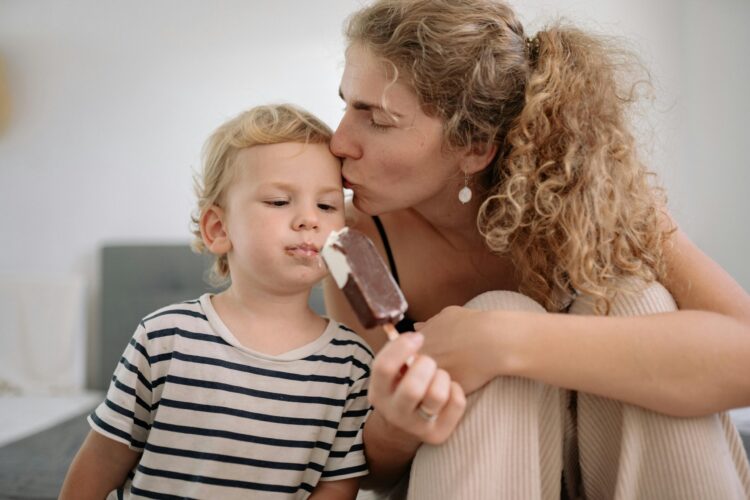 kindness lessons comfort adult child ice cream