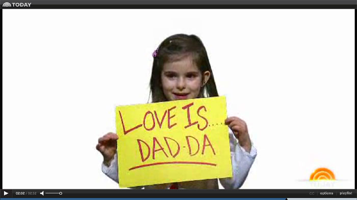 love is dad, today show,