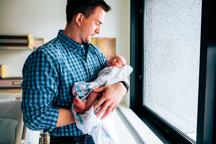 NICU nurses dad and baby
