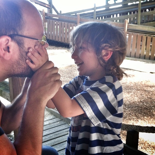 Oren Miller and son