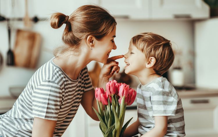 pandemic mother's day flowers son 1