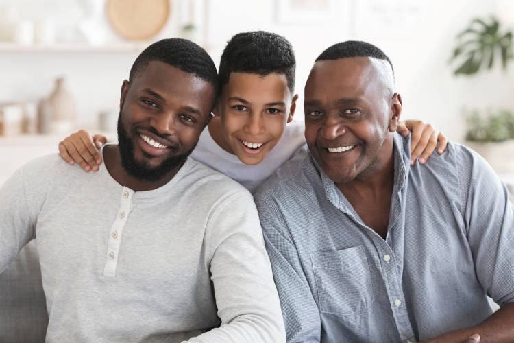 parenting styles 3 generations black men father son grandfather