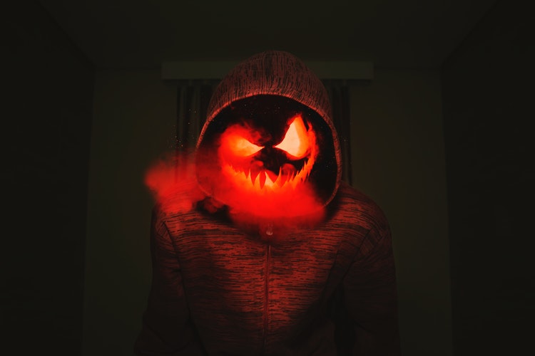 nightmare vision hooded jack o'lantern halloween scary