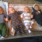 four babies in a row