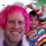 daddy not afraid to look a fool playing dress up with daughter