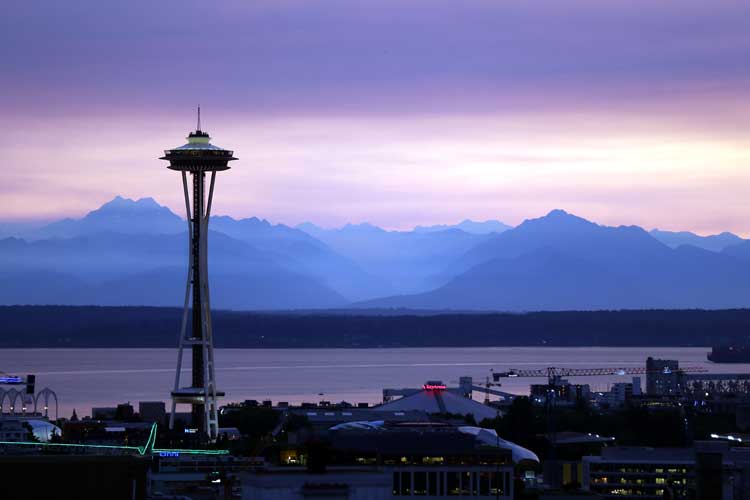 puget sound borders seattle in washington state