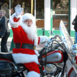 santa motorcycle
