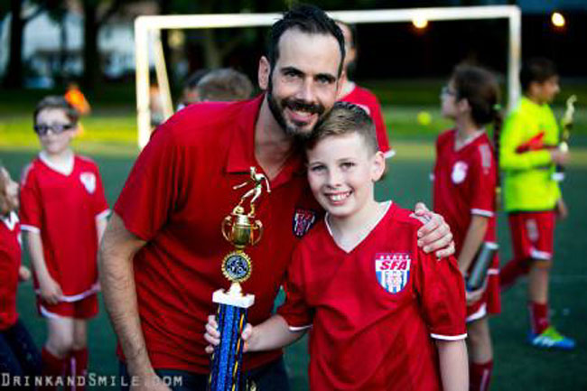 soccer champs trophy