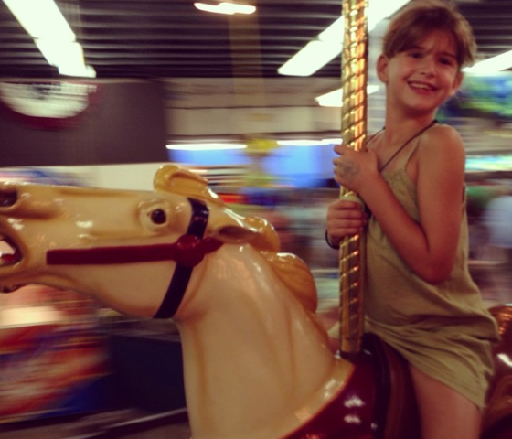 carousel girl rider