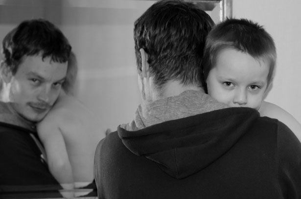 stay at home dad mirror work