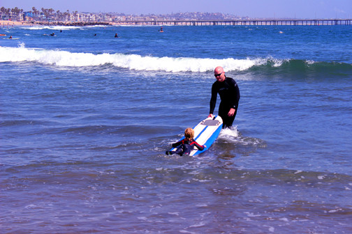 surfing Los Angeles, venice beach, California