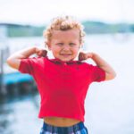boy toddler on dock